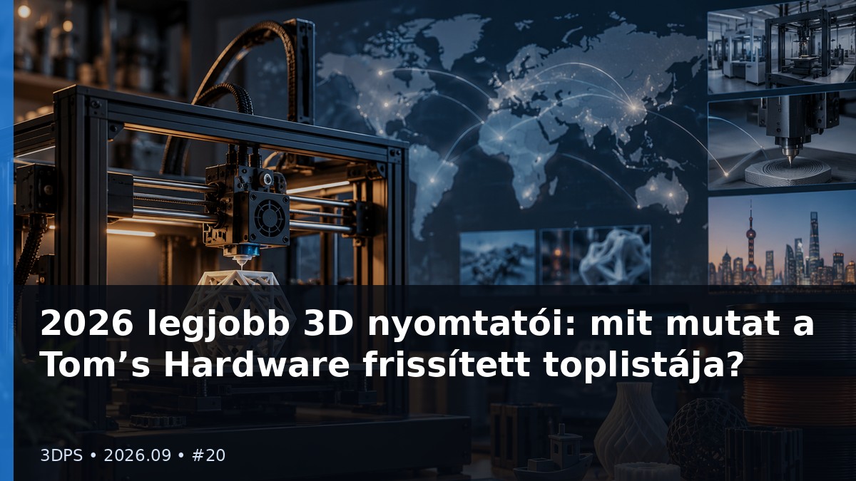 2026 legjobb 3D nyomtatói: mit mutat a Tom’s Hardware frissített toplistája?