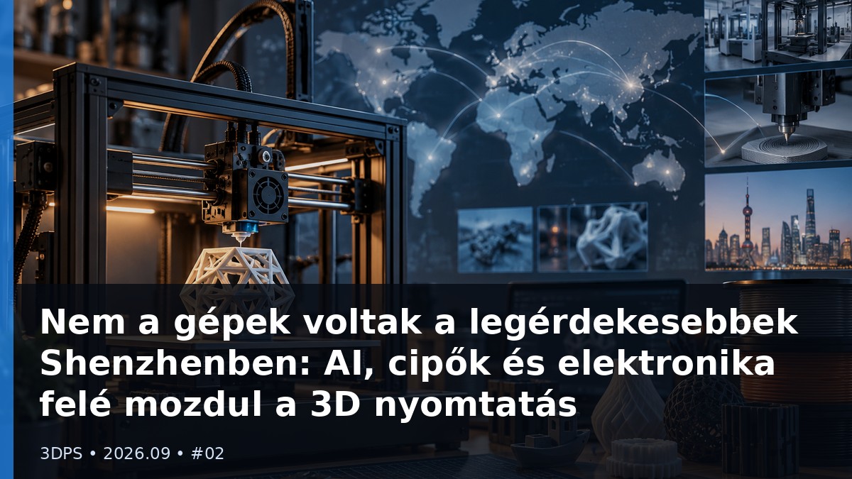Nem a gépek voltak a legérdekesebbek Shenzhenben: AI, cipők és elektronika felé mozdul a 3D nyomtatás
