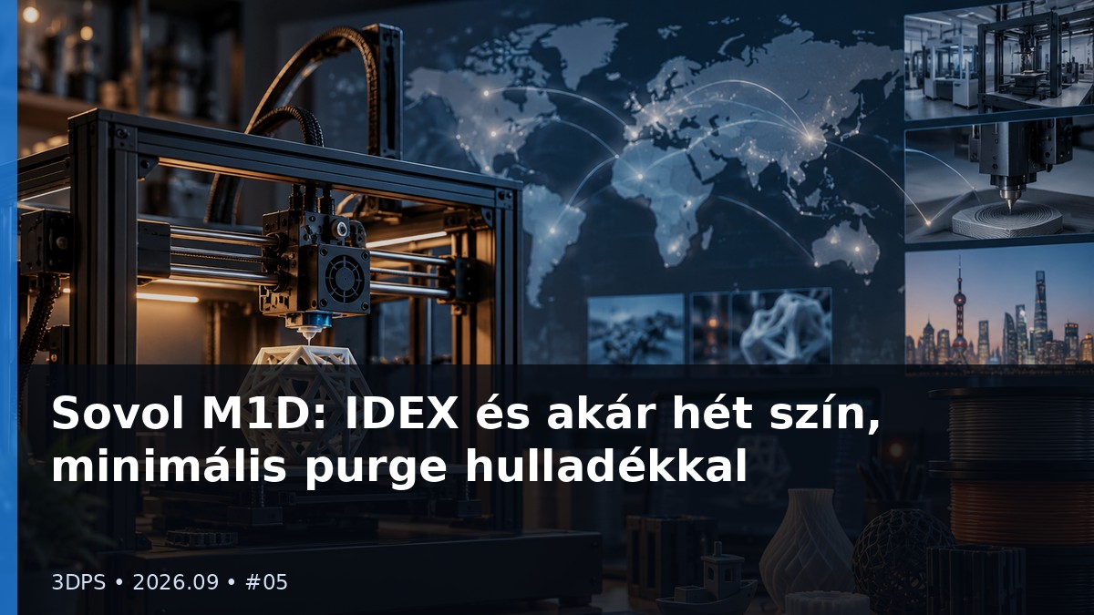 Sovol M1D: IDEX és akár hét szín, minimális purge hulladékkal